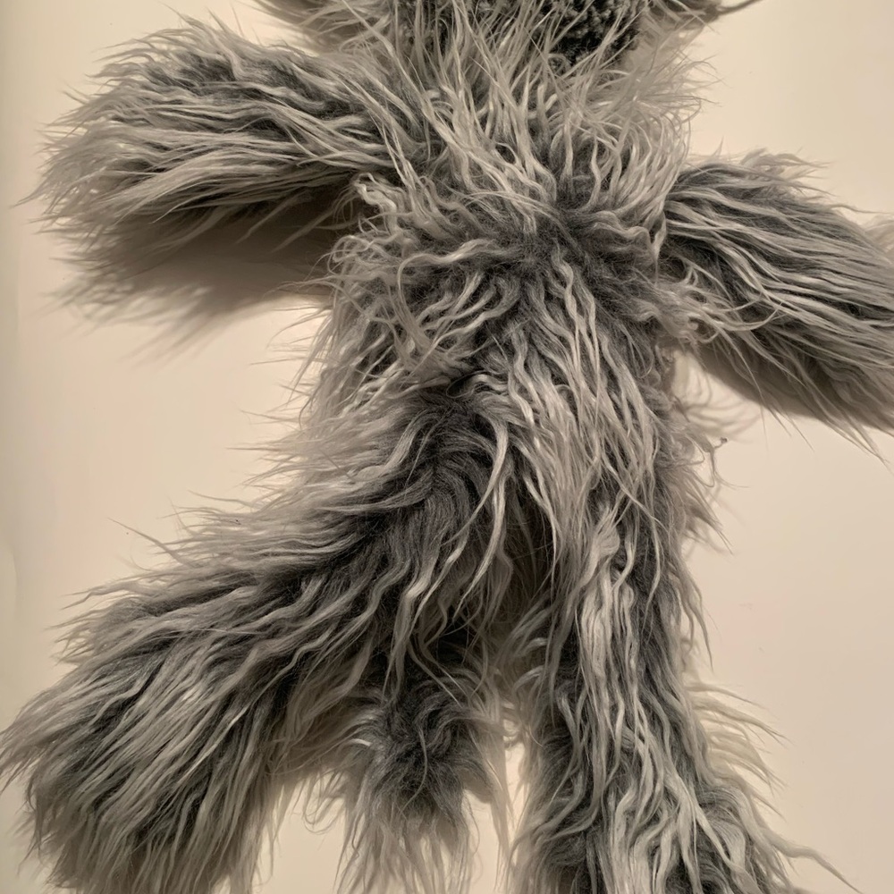 Jellycat Furry Gray Stuffed Animal